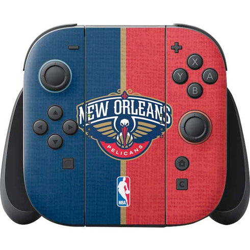 NBA New Orleans Pelicans Canvas Nintendo Skins