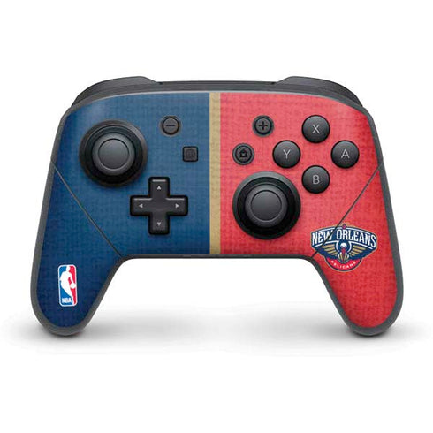 NBA New Orleans Pelicans Canvas Nintendo Skins