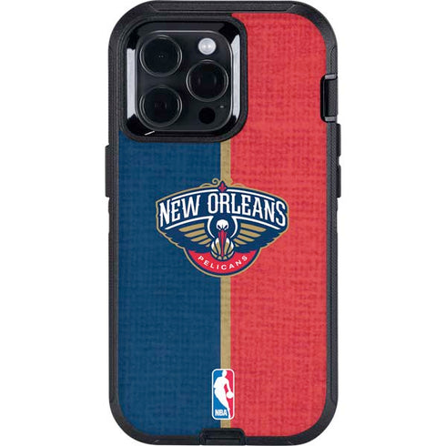 NBA New Orleans Pelicans Canvas Otterbox Defender iPhone Skin