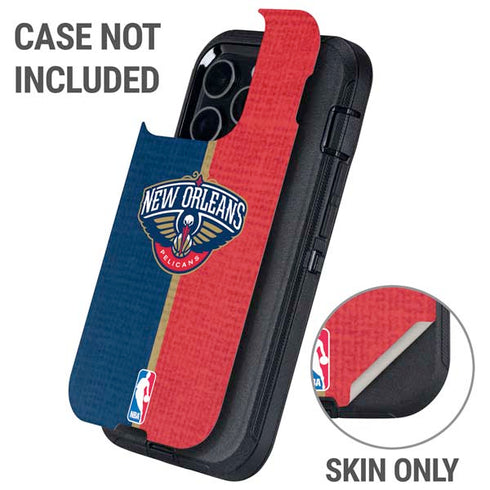 NBA New Orleans Pelicans Canvas Otterbox Defender iPhone Skin