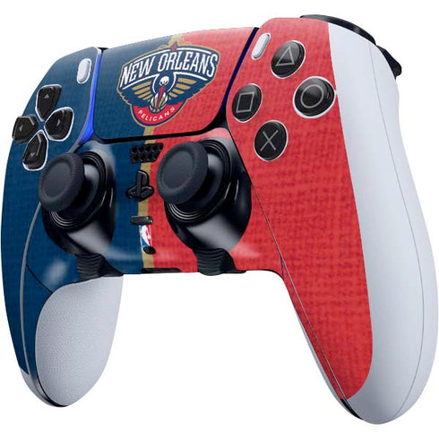 NBA New Orleans Pelicans Canvas PS5 DualSense Edge Pro Controller Skin