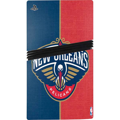 NBA New Orleans Pelicans Canvas PS5 Pro Console Skin
