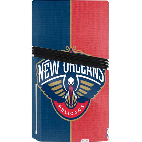 NBA New Orleans Pelicans Canvas PS5 Pro Disk Bundle Skin