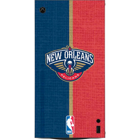NBA New Orleans Pelicans Canvas XBox Series X Digital Edition Console Skin