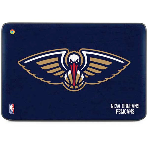 NBA New Orleans Pelicans Distressed HP Chromebook Skin