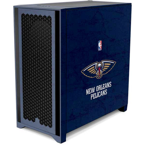 NBA New Orleans Pelicans Distressed Corsair 4000D Tempered Glass Mid-Tower ATX Case Skin