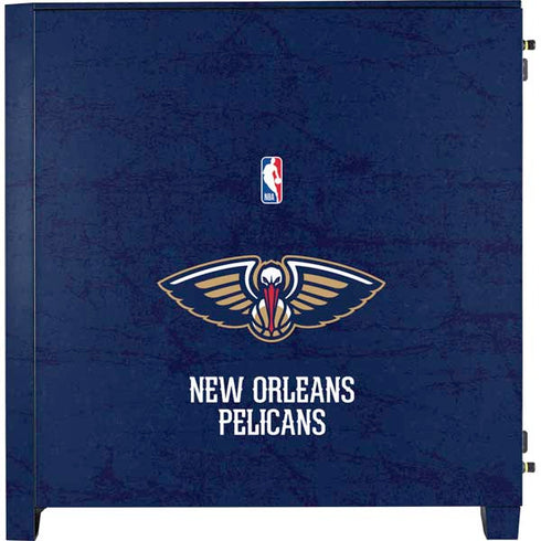 NBA New Orleans Pelicans Distressed Corsair 4000D Tempered Glass Mid-Tower ATX Case Skin