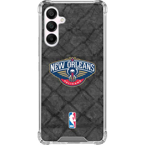 NBA New Orleans Pelicans Dark Rust Galaxy A16 5G Clear Case