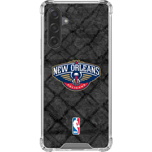 NBA New Orleans Pelicans Dark Rust Galaxy A17 Clear Case