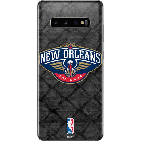 NBA New Orleans Pelicans Dark Rust Galaxy S10 Plus Skin