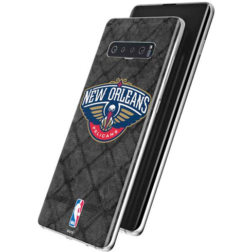 NBA New Orleans Pelicans Dark Rust Galaxy S10 Plus Skin