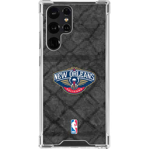 NBA New Orleans Pelicans Dark Rust Galaxy S23 Ultra Clear Case
