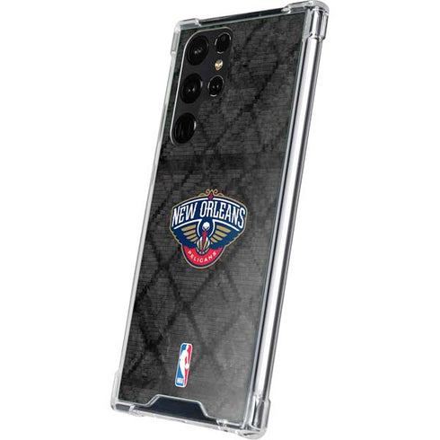 NBA New Orleans Pelicans Dark Rust Galaxy S23 Ultra Clear Case