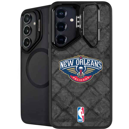 NBA New Orleans Pelicans Dark Rust Galaxy S25 Kickstand Case