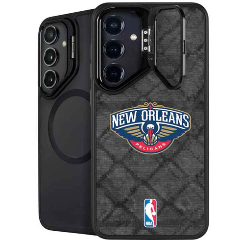 NBA New Orleans Pelicans Dark Rust Galaxy S25 Plus Kickstand Case