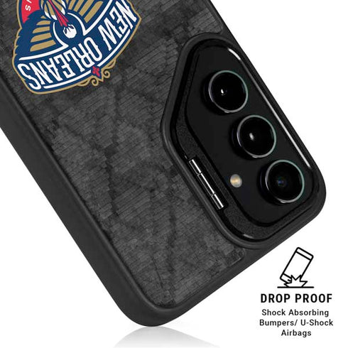 NBA New Orleans Pelicans Dark Rust Galaxy S24 Plus Kickstand Case