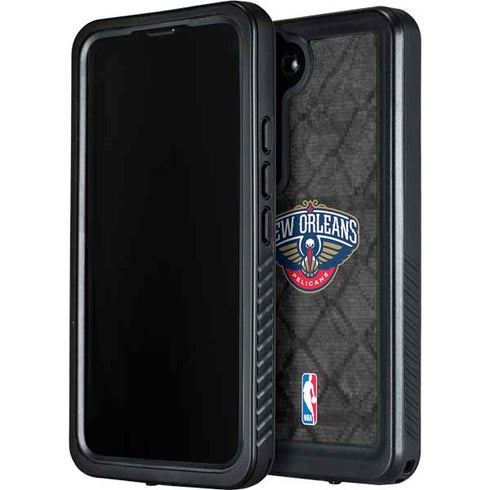 NBA New Orleans Pelicans Dark Rust Galaxy S24 Plus Waterproof Case