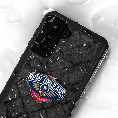 NBA New Orleans Pelicans Dark Rust Galaxy S24 Plus Waterproof Case