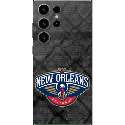 NBA New Orleans Pelicans Dark Rust Galaxy S24 Ultra Skin