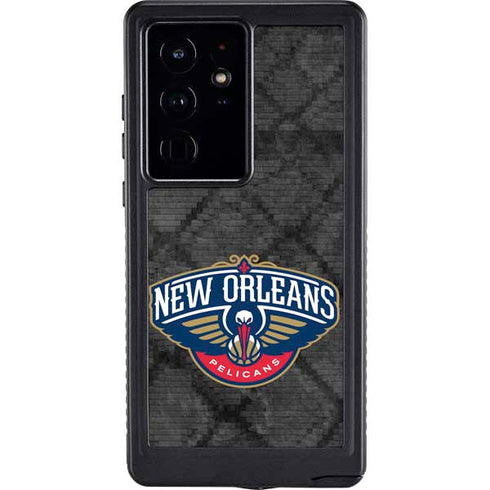 NBA New Orleans Pelicans Dark Rust Galaxy S24 Ultra Waterproof Case
