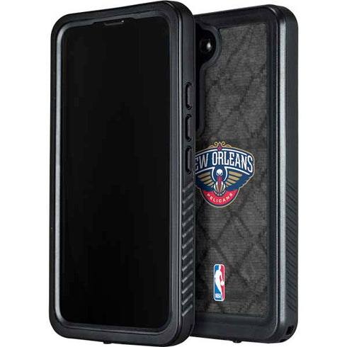 NBA New Orleans Pelicans Dark Rust Galaxy S24 Waterproof Case