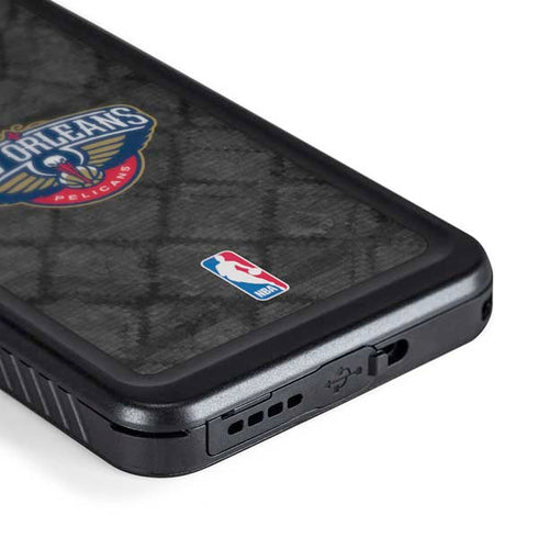 NBA New Orleans Pelicans Dark Rust Galaxy S24 Waterproof Case