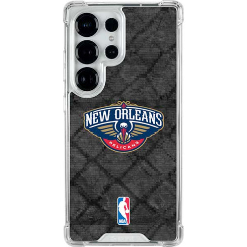 NBA New Orleans Pelicans Dark Rust Galaxy S25 Ultra Clear Case