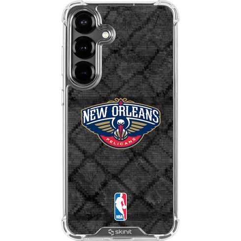 NBA New Orleans Pelicans Dark Rust Galaxy S26 Clear Case