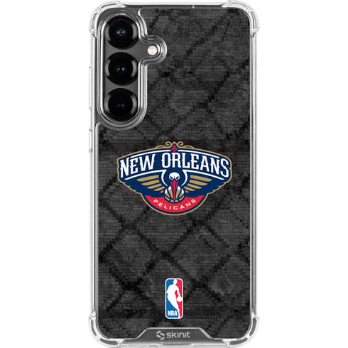 NBA New Orleans Pelicans Dark Rust Galaxy S26 Plus Clear Case