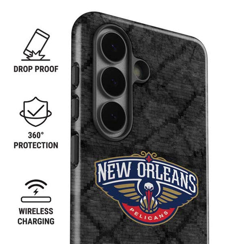 NBA New Orleans Pelicans Dark Rust Galaxy S26 Plus Impact Case