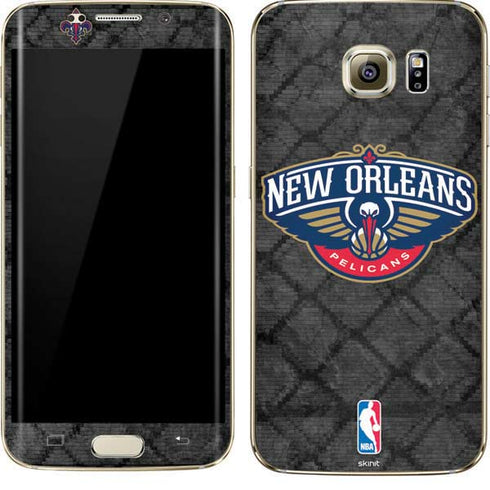 NBA New Orleans Pelicans Dark Rust Galaxy S7 Edge Skin