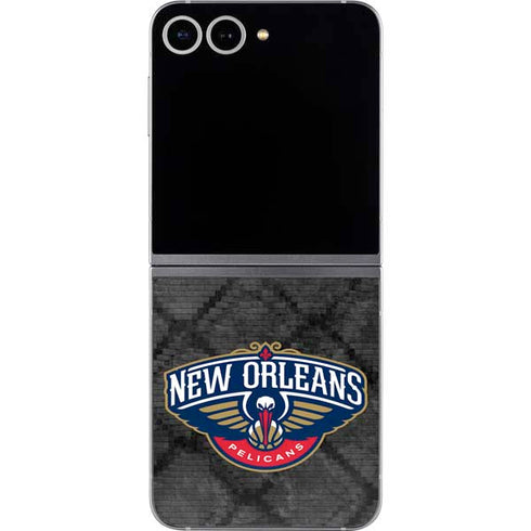 NBA New Orleans Pelicans Dark Rust Galaxy Z Flip6 Skin