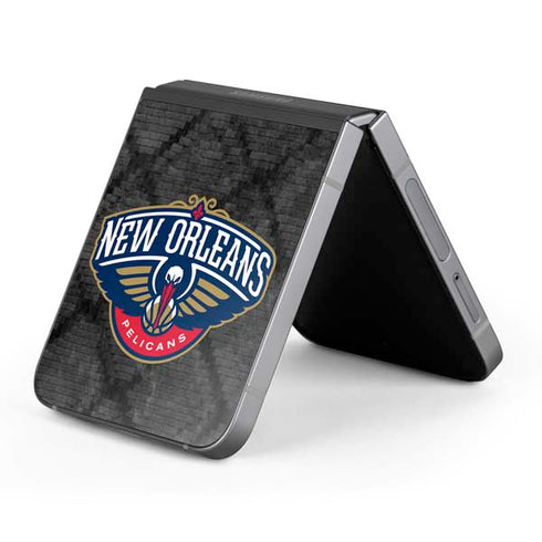 NBA New Orleans Pelicans Dark Rust Galaxy Z Flip6 Skin