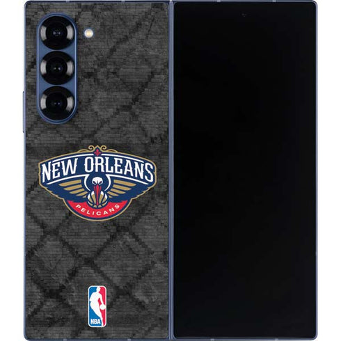 NBA New Orleans Pelicans Dark Rust Galaxy Z Fold6 Skin