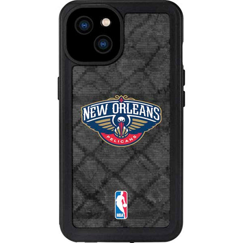 NBA New Orleans Pelicans Dark Rust iPhone 15 Plus Waterproof Case
