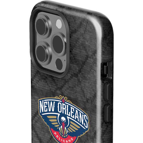 NBA New Orleans Pelicans Dark Rust iPhone 15 Pro Impact Case