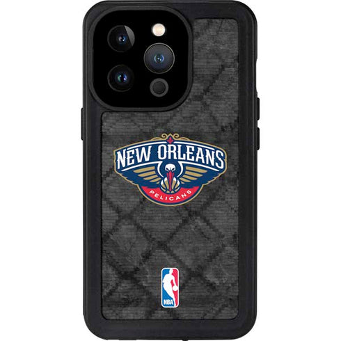 NBA New Orleans Pelicans Dark Rust iPhone 15 Pro Waterproof Case