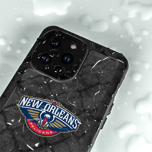 NBA New Orleans Pelicans Dark Rust iPhone 15 Pro Waterproof Case