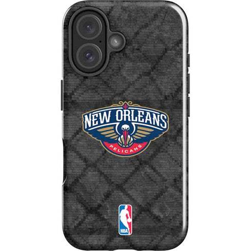 NBA New Orleans Pelicans Dark Rust iPhone 16 Impact Case