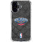 NBA New Orleans Pelicans Dark Rust iPhone 16 Plus Clear Case