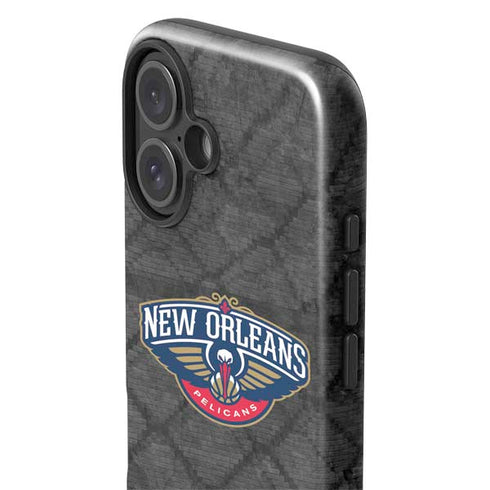 NBA New Orleans Pelicans Dark Rust iPhone 16 Plus Impact Case