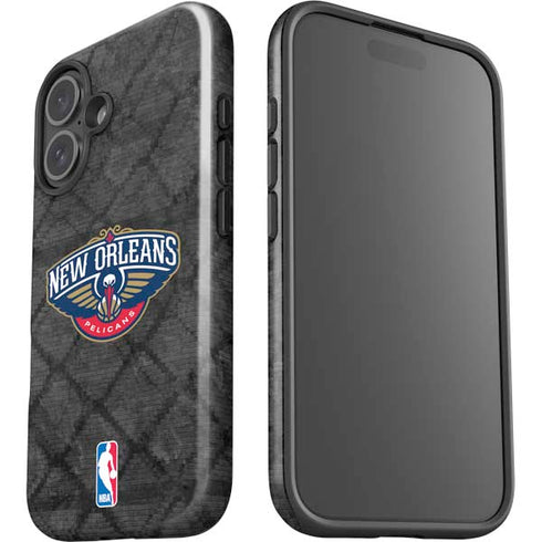 NBA New Orleans Pelicans Dark Rust iPhone 16 Plus Impact Case