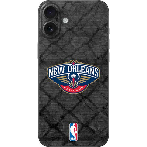 NBA New Orleans Pelicans Dark Rust iPhone 16 Plus Skin