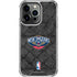 NBA New Orleans Pelicans Dark Rust iPhone 16 Pro Clear Case