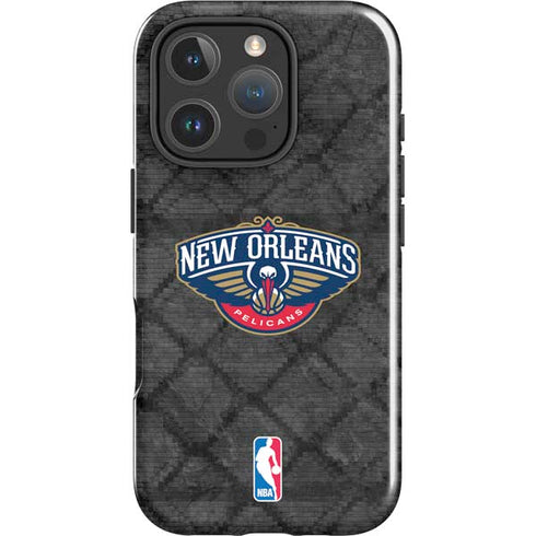 NBA New Orleans Pelicans Dark Rust iPhone 16 Pro Impact Case