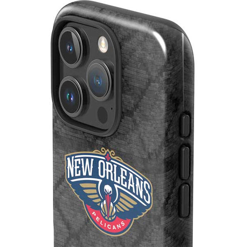 NBA New Orleans Pelicans Dark Rust iPhone 16 Pro Impact Case