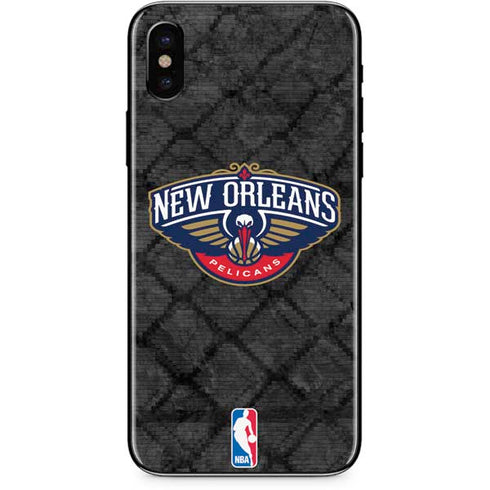 NBA New Orleans Pelicans Dark Rust iPhone XS Skin