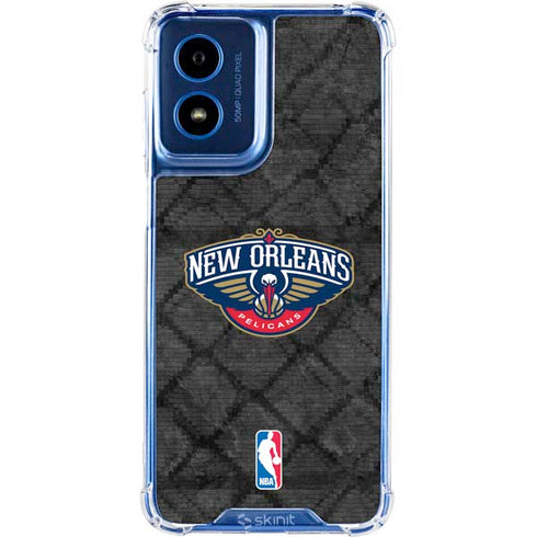 NBA New Orleans Pelicans Dark Rust Moto G Play 4G (2024) Clear Case