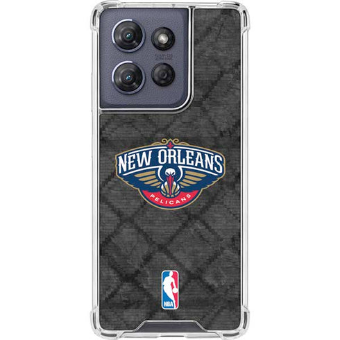 NBA New Orleans Pelicans Dark Rust Moto G Play 5G (2025) Clear Case