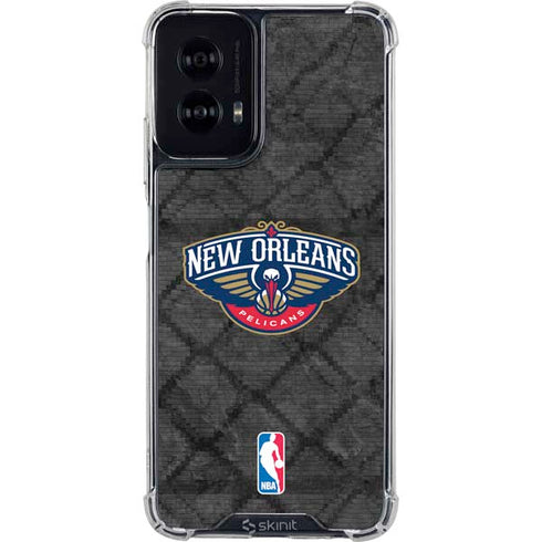 NBA New Orleans Pelicans Dark Rust Moto G Power 5G (2024) Clear Case